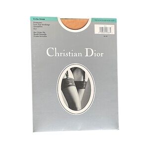 Vintage Christian Dior Lace Top Stockings Ultra Sheer NIP
